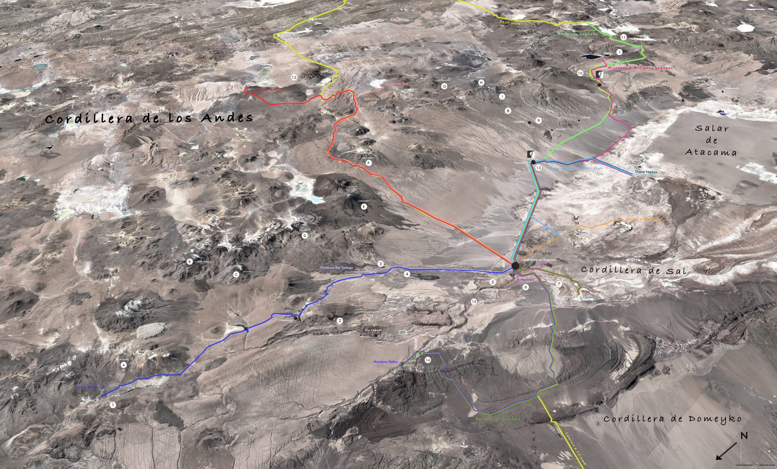 Map of San Pedro de Atacama